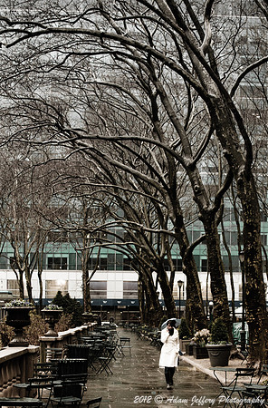 Rainy Day Bryant Park