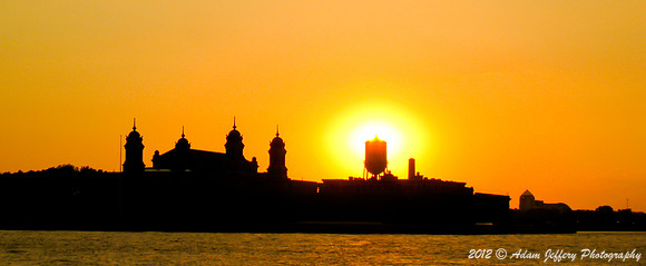 Ellis Island Sunset