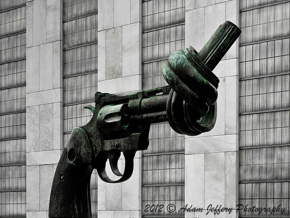 United Nations Gun Sculpture