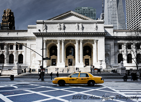 New York Public Library Taxi