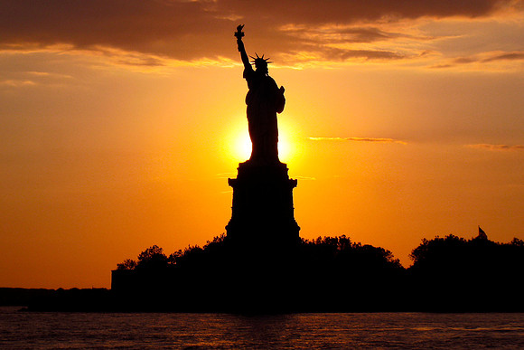 Statue of Liberty Sunset
